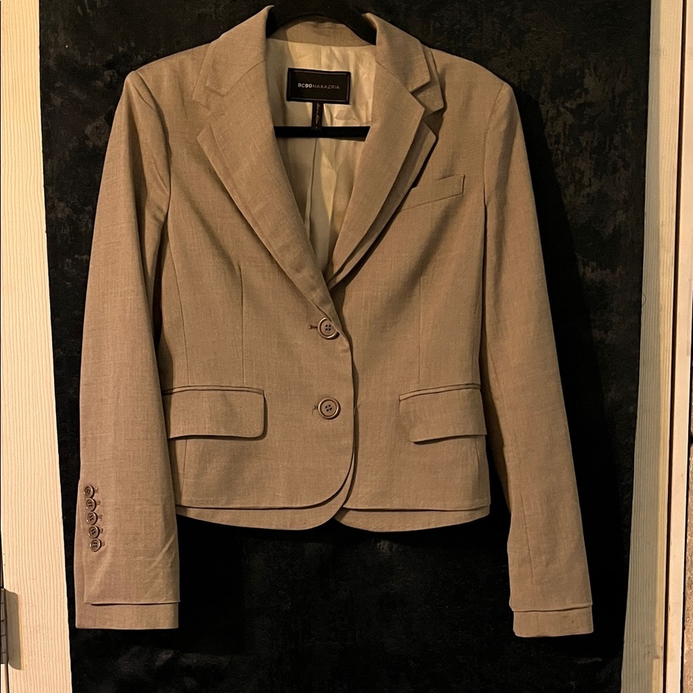 BCBGMaxAzria Beige Women's Blazer